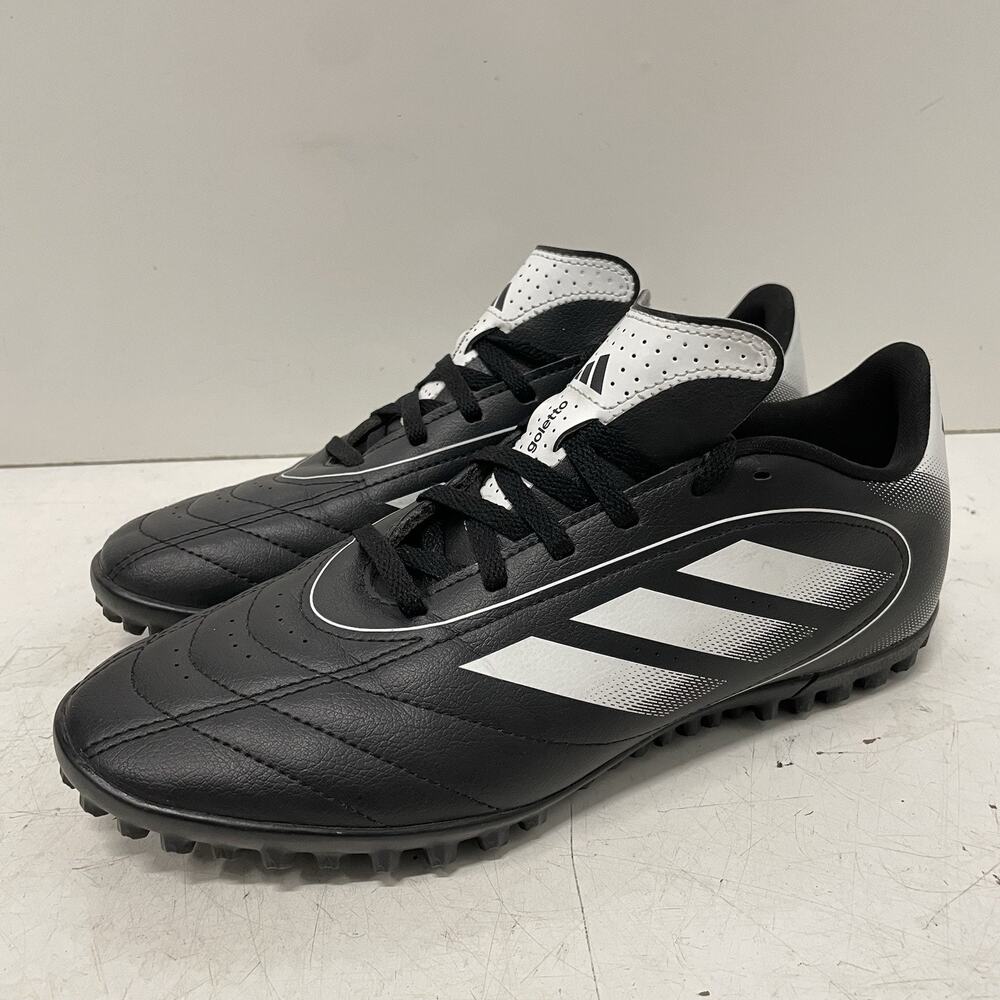 Adidas Mens Size 8.5 Turf Cleats Football Goletto IX TF Core Black White IH0083